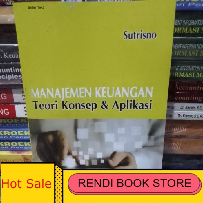 Jual Manajemen Keuangan Teori Konsep And Dan Aplikasi By Sutrisno Shopee Indonesia