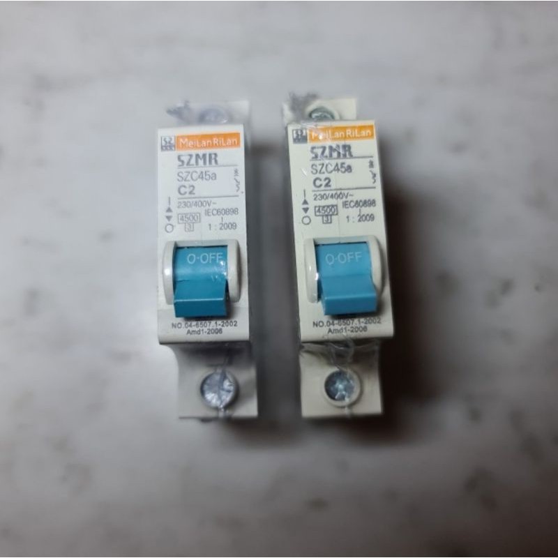 Jual MCB SZMR MeiLan RiLan 1 Phase/ 1 Pas 2A, 4A, 6A, 10A, 16A, 20A ...