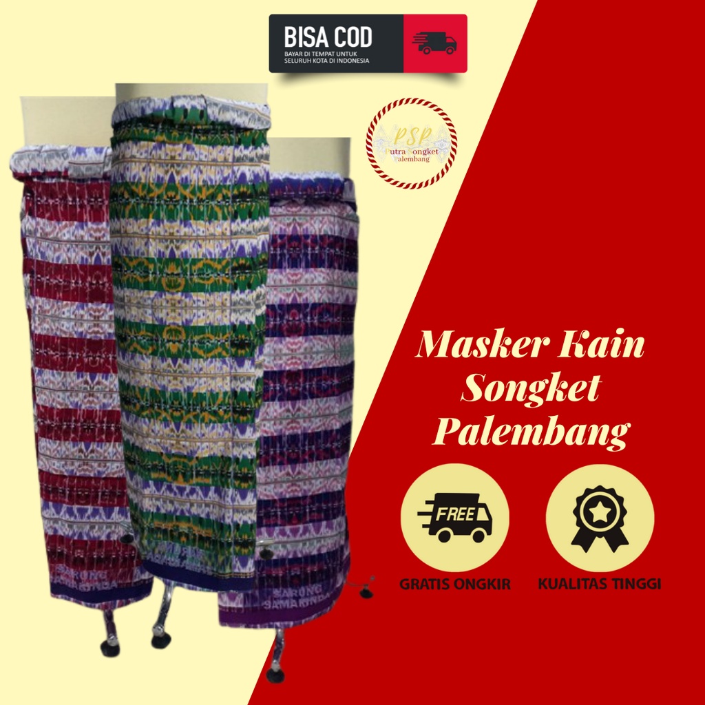 Jual Kain Sarung Cowok Tajung Pria Khas Palembang Berbagai Macam Warna Motif Shopee Indonesia