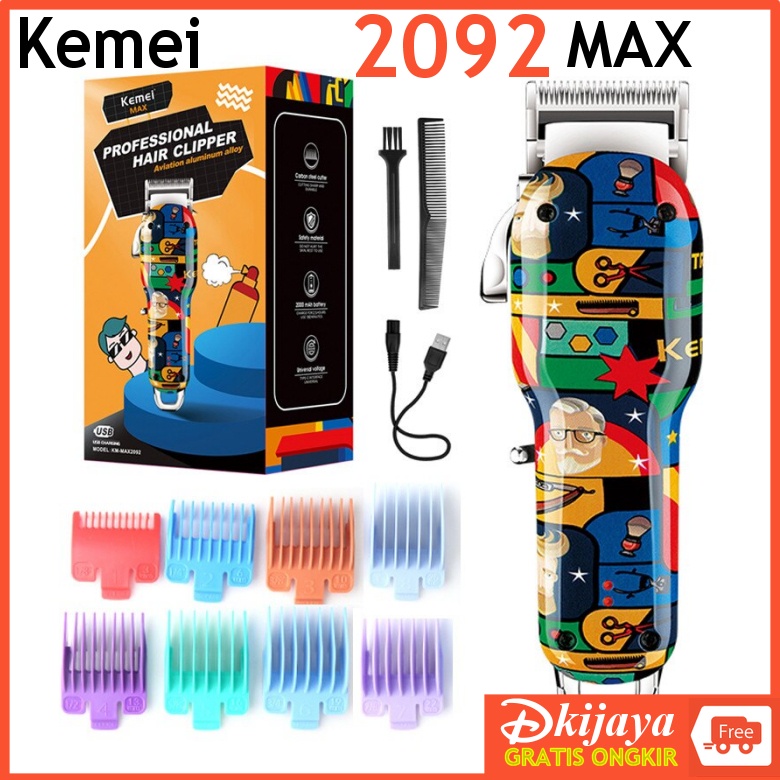 Jual KEMEI 2092 GRAFITI Alat Cukur Cukuran Pangkas Rambut CAS KM KM2092 ...