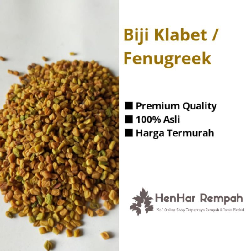 Jual [100 Gram] Fenugreek Biji Klabet Methi Seeds Halba Hulbah