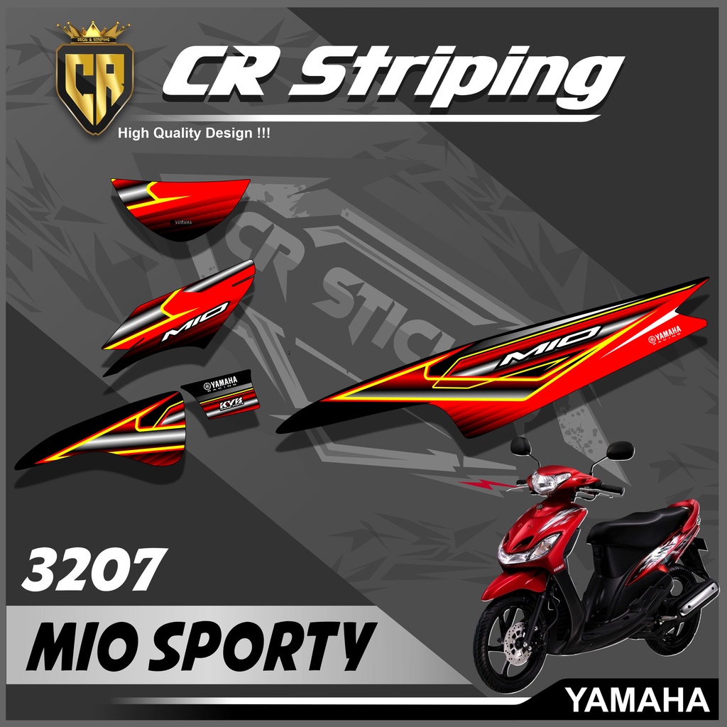 Jual Sticker Striping MIO SPORTY Lis variasi Racing - Stiker Striping ...
