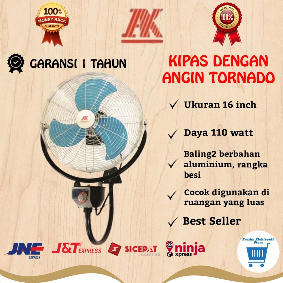 Jual AK Kipas Angin Dinding 16 JDN 16 INCH MONSTER 100% ORIGINAL ...