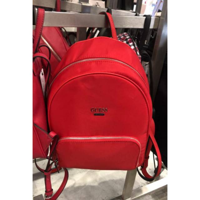 Jual PRELOVED ORIGINAL GUESS EDMUND BACKPACK RED tas guess