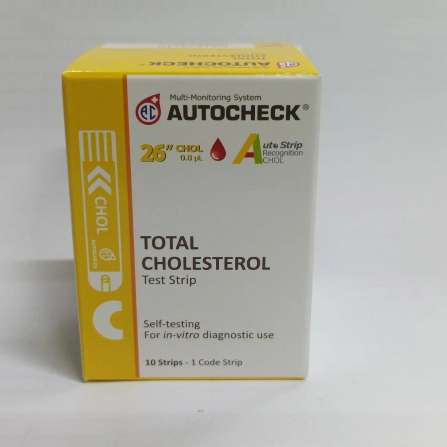 Jual AUTOCHECK Blood Cholesterol. Strip Cholestrol Autocheck. Strip ...