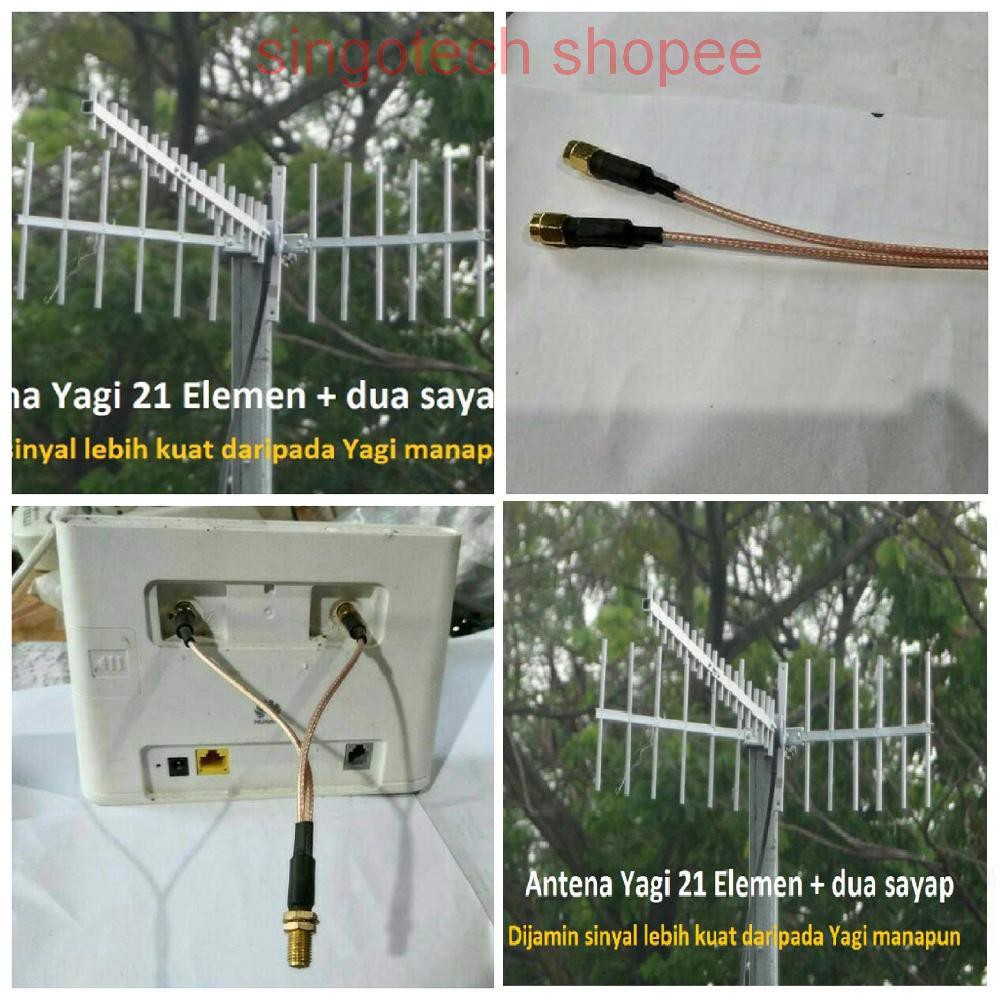 Jual Antena Yagi 21 el Huawei Bolt XL Home B310S B310 B315 Helios BL100 ...