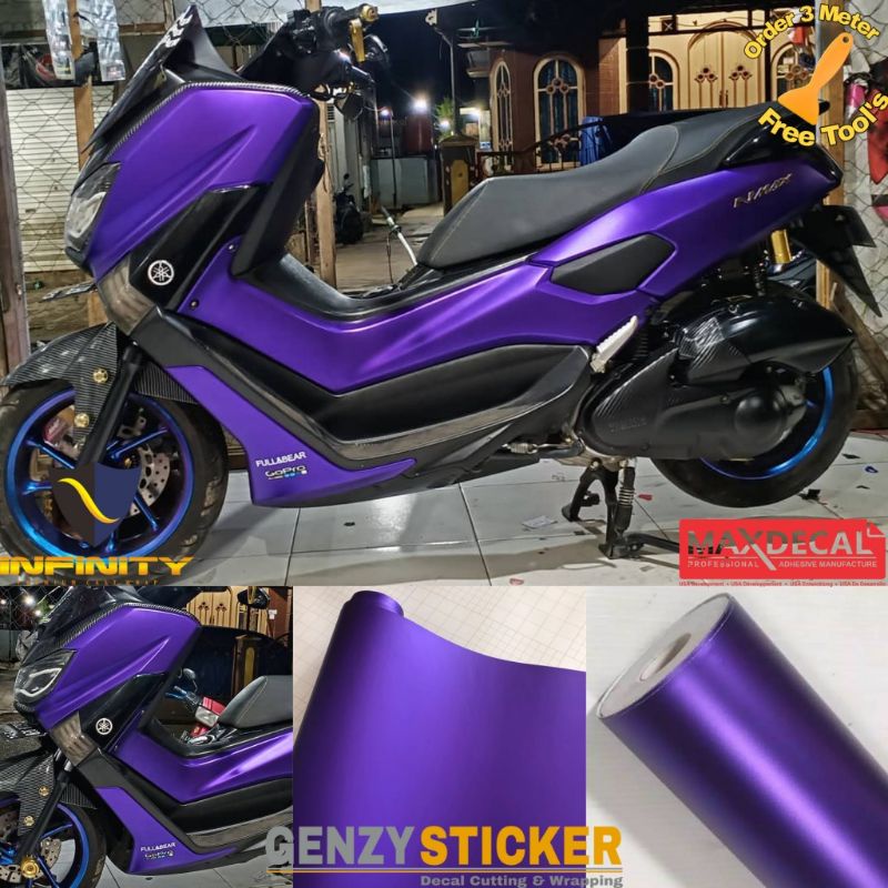 Jual Stiker Skotlet Motor Chrome Matt Ungu Violet Stiker Ungu Metalik Doff Shopee Indonesia