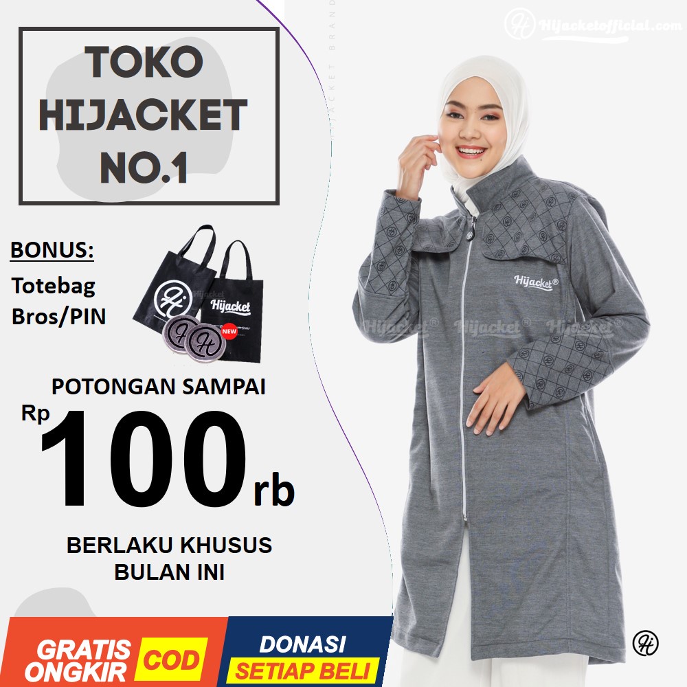 Jual ⭐️free Ongkir⭐️ Hijacket Zahra Original Jaket Wanita Jaket