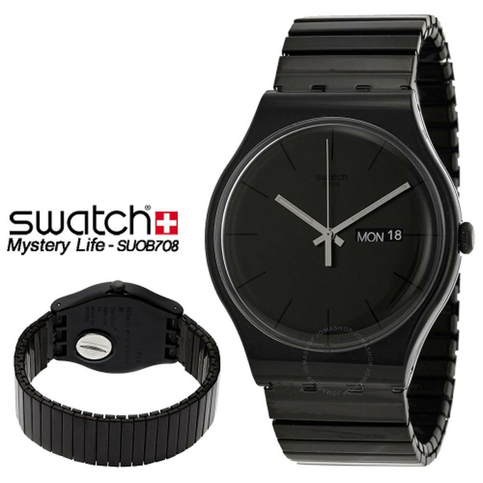 Swatch mystery sales life black