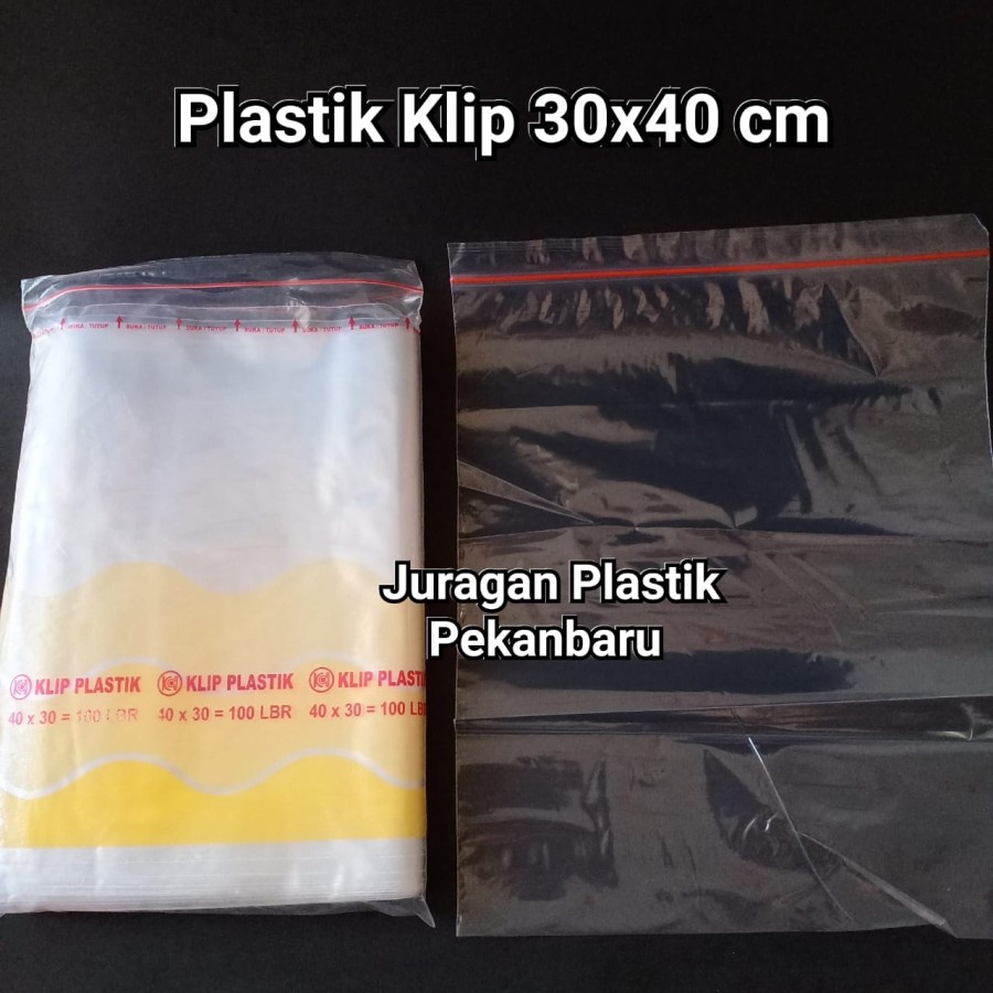 Jual Plastik Klip 30x40 Cm Isi 100 Lembarpack Bening Dengan Ziplock Shopee Indonesia 1213