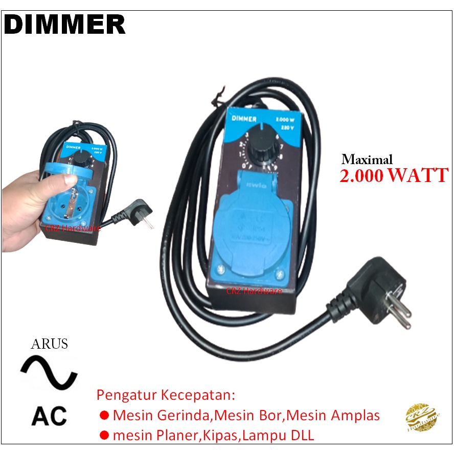 Jual Dimmer Pengatur Kecepatan Gerinda Bor Poles Dinamo Kipas Dimer