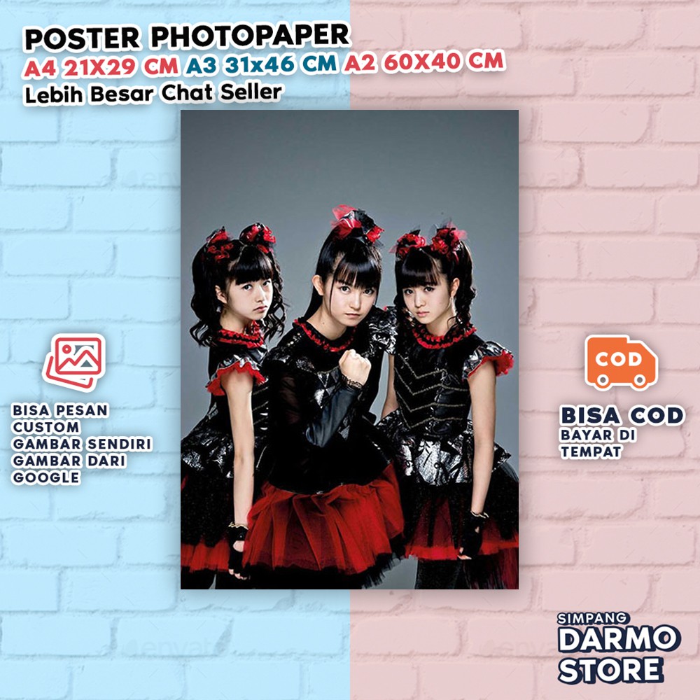 BABYMETAL Poster 18x24 – Rare High Quality Matte Print (Moa, Yui, Su-Metal)