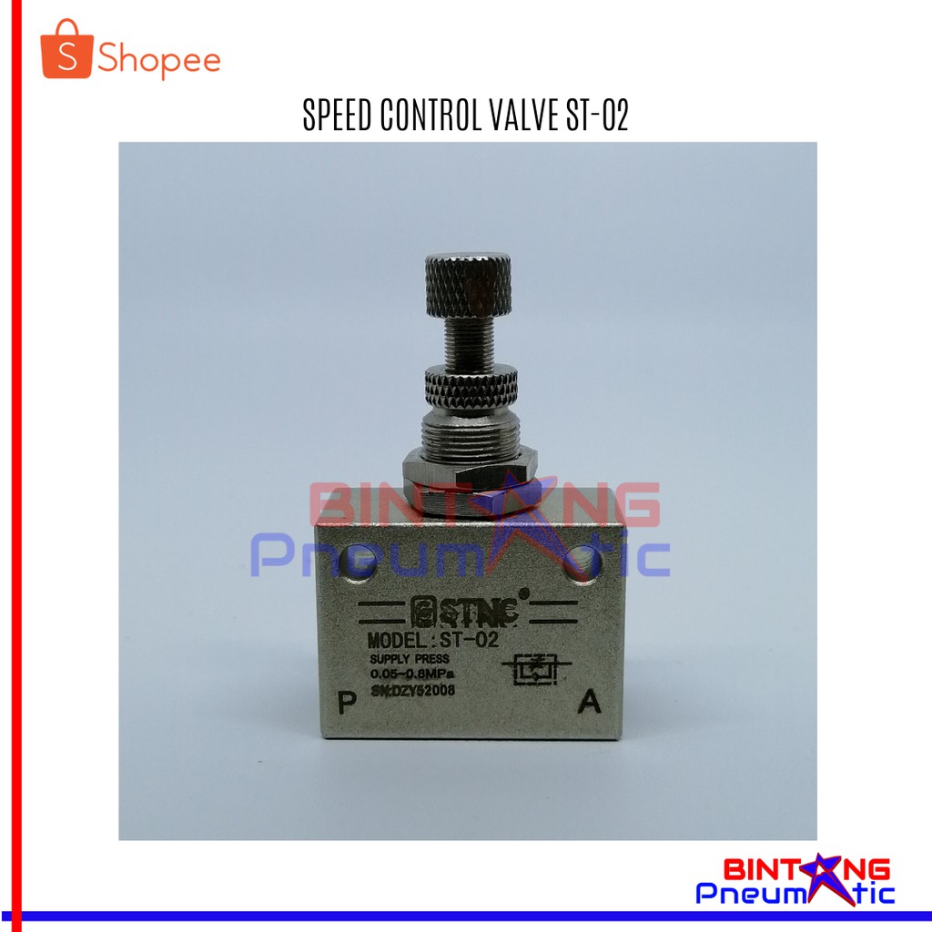 Jual SPEED CONTROL VALVE ST-02 DRAT 1/4