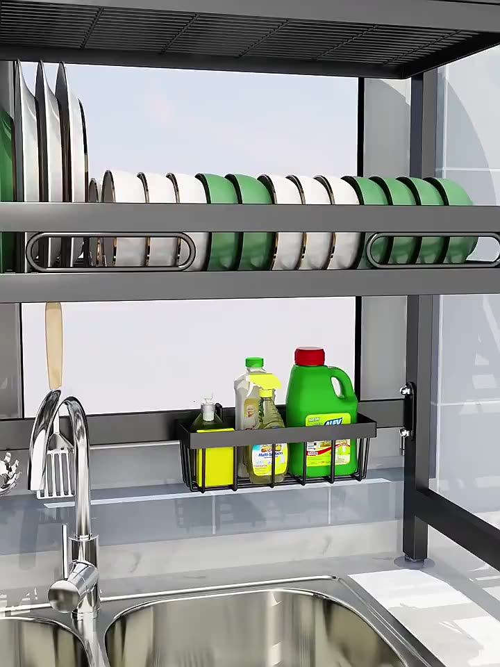 Jual Rak Piring Wastafel Stainless steel Rak Wastafel Dapur Rak Cuci ...