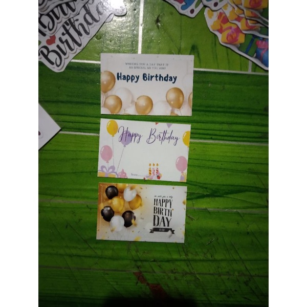 Jual Kartu Ucapan Happy Birthday Kartu Ucapan Ulang Tahun Shopee