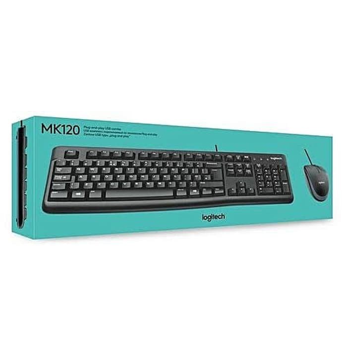 Jual Logitech Keyboard dan Mouse Mk120 original | Shopee Indonesia