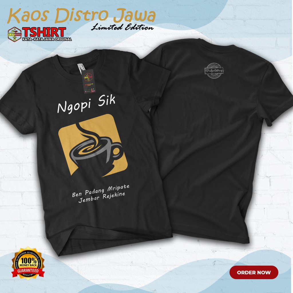 Jual Kaos Kopi / Kata Kata Kopi / Kaos Ngopi / Kaos Tema Kopi / Baju
