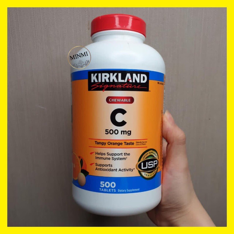 Jual Kirkland Vitamin C 500 mg 500 tablet chewable antibodi 500mg Shopee Indonesia