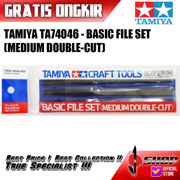 Jual Tamiya TA74046 - Basic File Set (Medium Double-Cut) | Shopee Indonesia