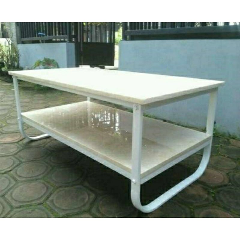 Jual Meja Marmer Rangka Besi Minimalis Shopee Indonesia