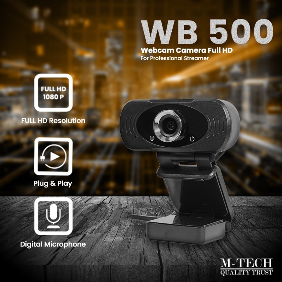 Jual M-TECH ORIGINAL Webcam WB500 Web Camera 1080P Full HD With ...