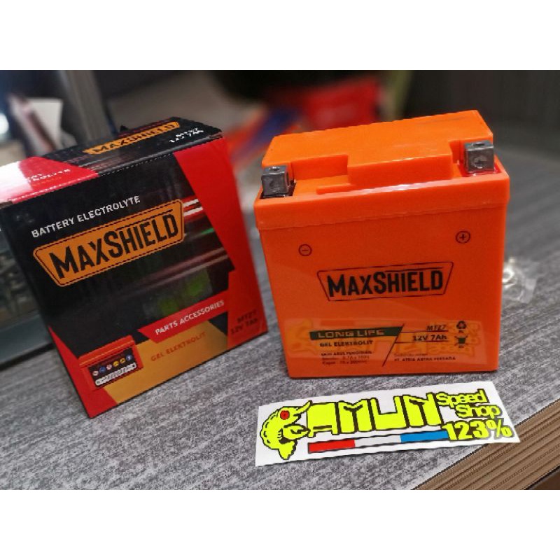 Jual aki kering nmax maxshield 7 AH mtz7 barang original Maxshield