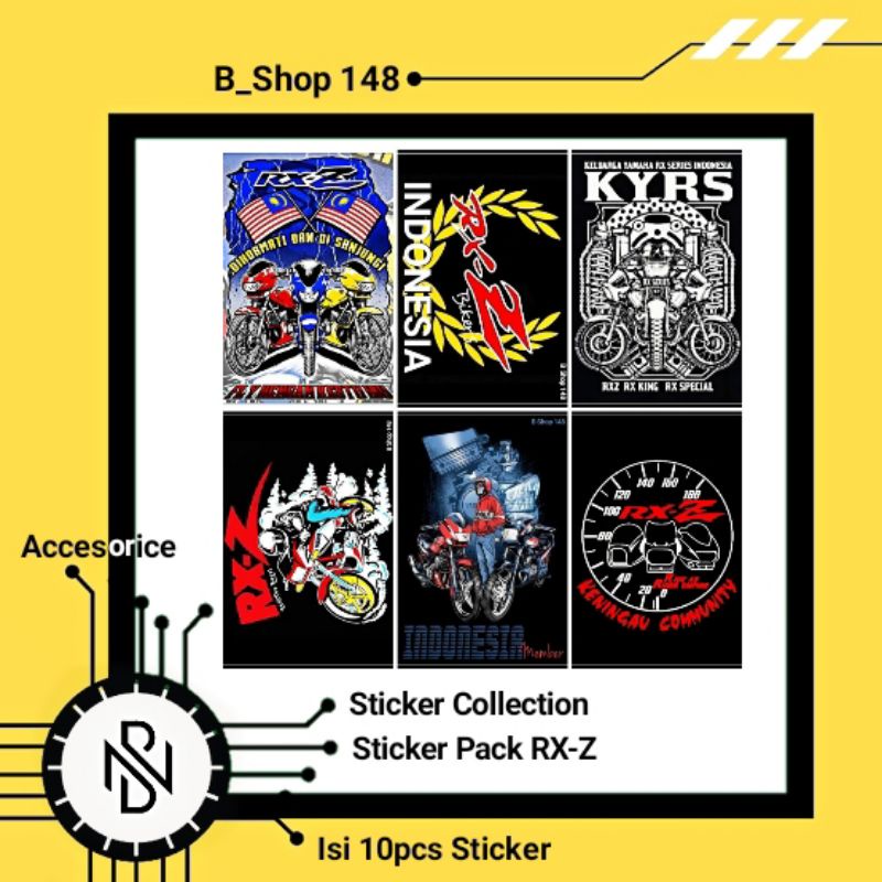 Jual stiker rx z/stiker event rx z/stiker touring rx z/rxz - rzr RZ-R ...