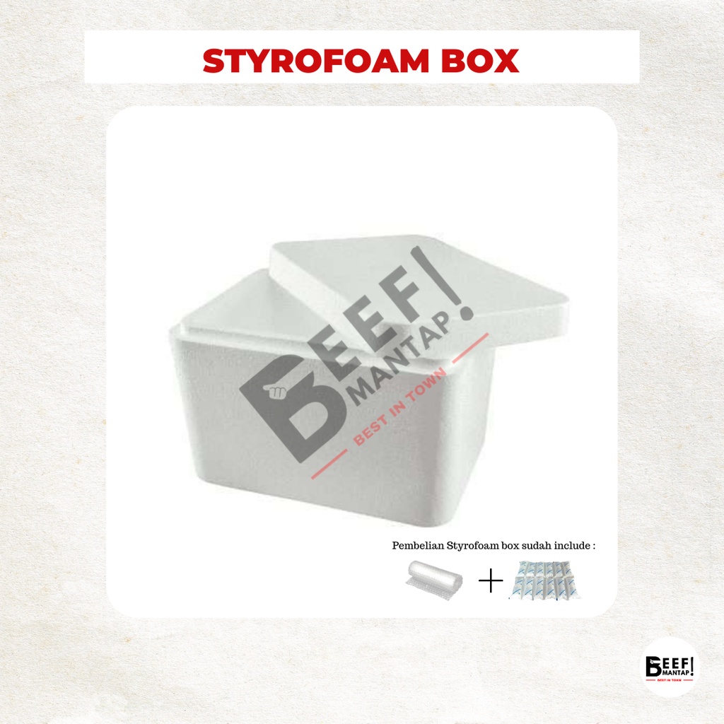 Jual Additional Styrofoam Box + Ice Pack + Bubble Wrap/ Luar Kota