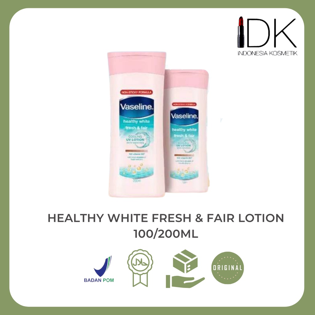  Foto zu Jual Vaseline Hellthy White Fresh & Fair Lotion 100/200Ml 