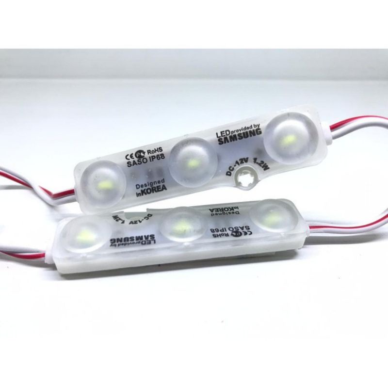 Jual Cod Samsung Lampu Led 12v Dc 3 Mata 12v Volt Module Ori Lampu 3 Mata Samsung Saso Lampu 4371