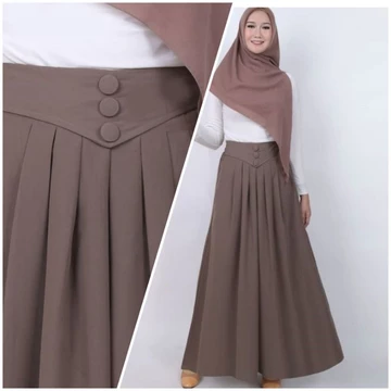 Kulot Lebar Bahan Wolfis Kulot Payung Woolpeach Kulot Kancing Bungkus Kulot Kerja Kuliah