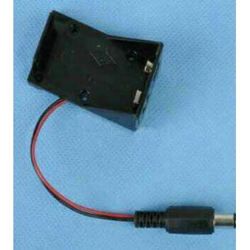 Jual 9V Battery Holder Box Case Wire With Plug 5.5*2.1Mm Untuk Arduino ...