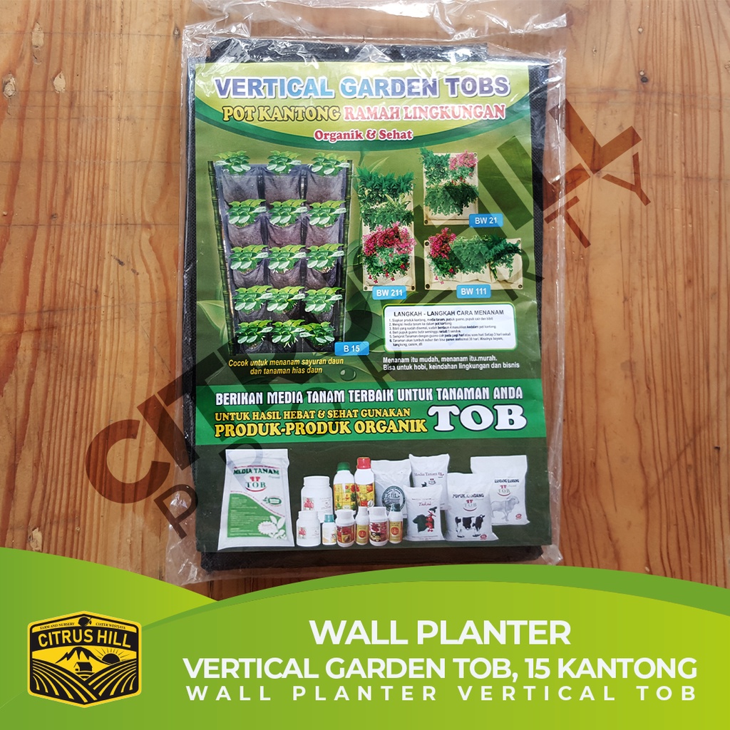 Jual Wall Planter Vertical Garden TOB - Hitam - 15 Kantong | Shopee ...