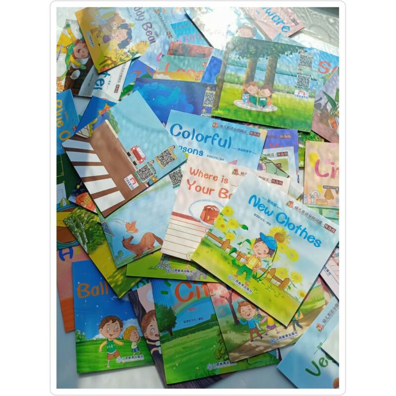 Jual story book ENGLISH 1 set dapat 60 buku (scan QRcode baca cerita ...