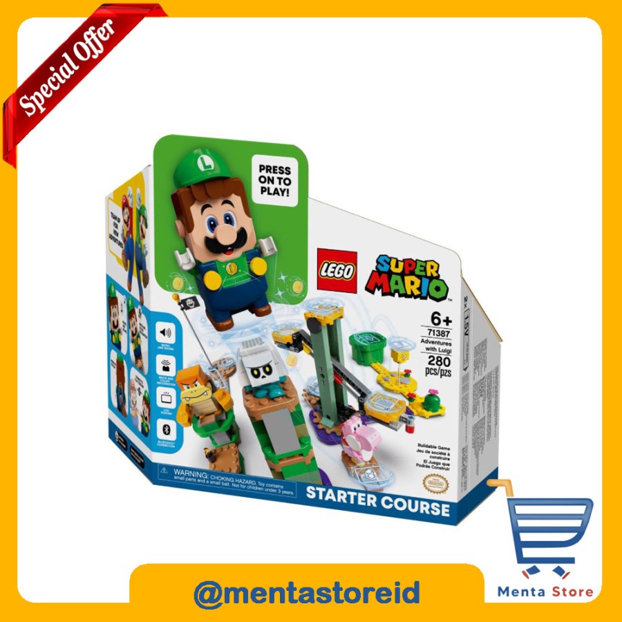 Jual LEGO Super Mario 71387 Adventures with Luigi Starter Course Press ...