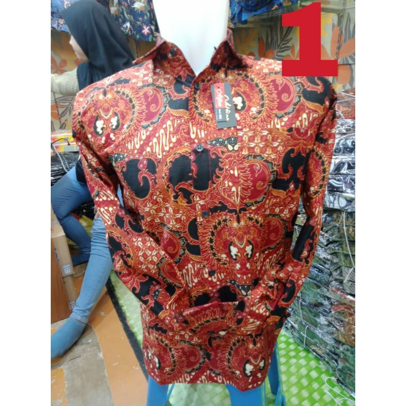 Jual BAJU KEMEJA BATIK PRIA DEWASA LENGAN PANJANG ACARA MURAH NAMUN ...