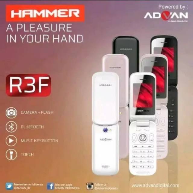 Jual ADVAN HAMMER R3F FLIP PHONE GARANSI RESMI ADVAN | Shopee Indonesia