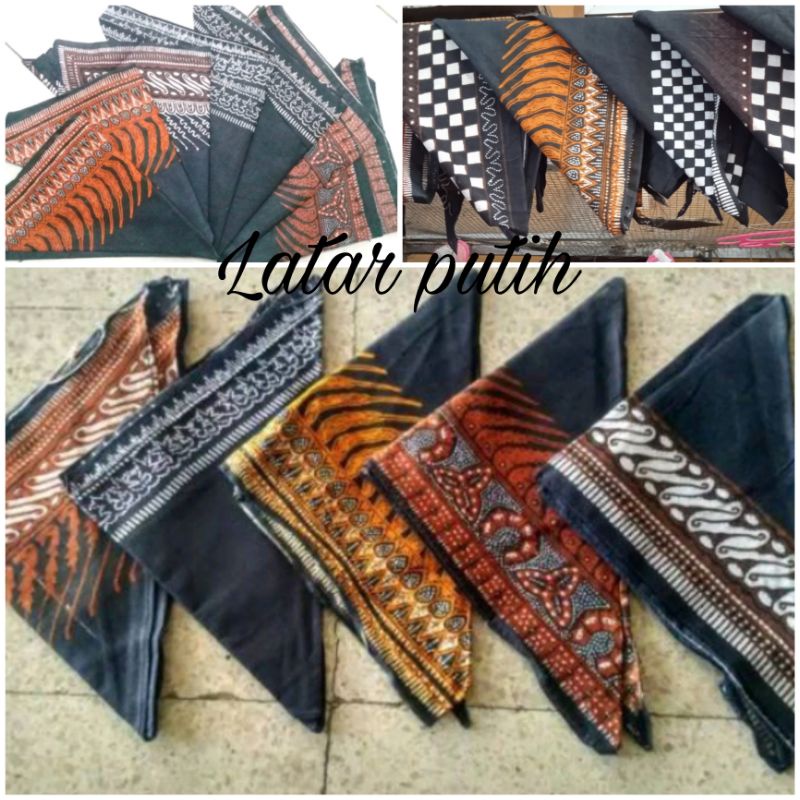 Jual Iket Kepala Batik Segitiga Ikat Kepala Jawa Tengah Udeng Batik