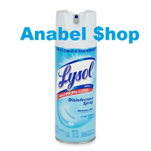 Jual Lysol Disinfectant Spray Crisp Linen | Shopee Indonesia