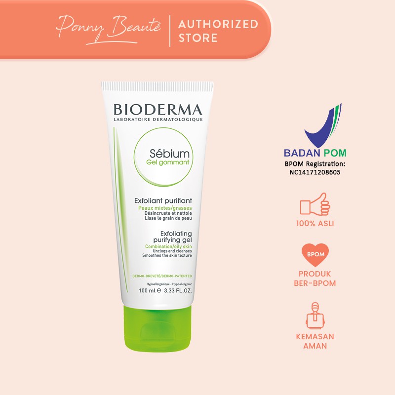 Jual Bioderma Sebium Exfoliating Purifying Gel 100ml Shopee Indonesia