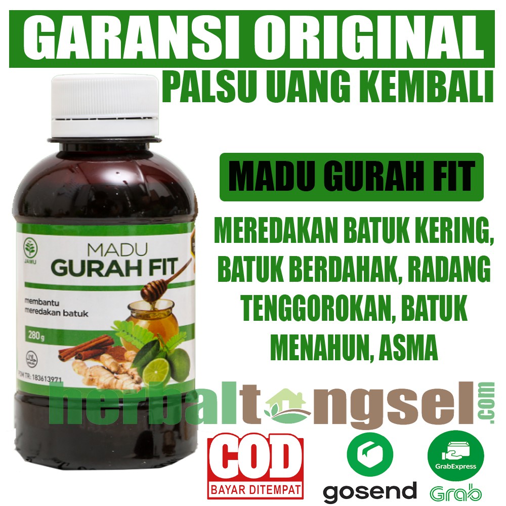 Jual Madu Gurah Fit Asli Madu Gurahfit Obat Batuk Herbal Bisa Gojek Dan Grab Garansi Original 6755