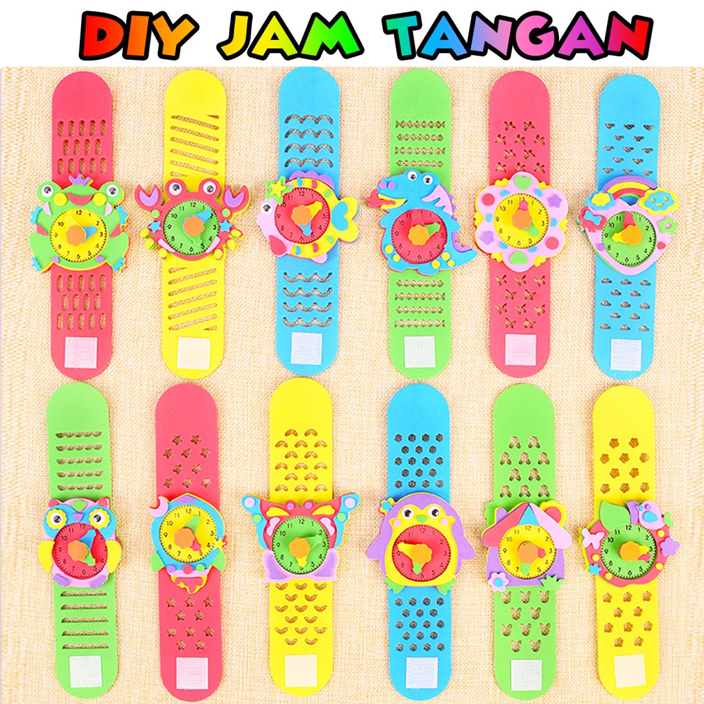 Jual ED57 DIY JAM TANGAN ANAK / DIY HAND WATCH, MAINAN EDUKASI PRAKARYA ...