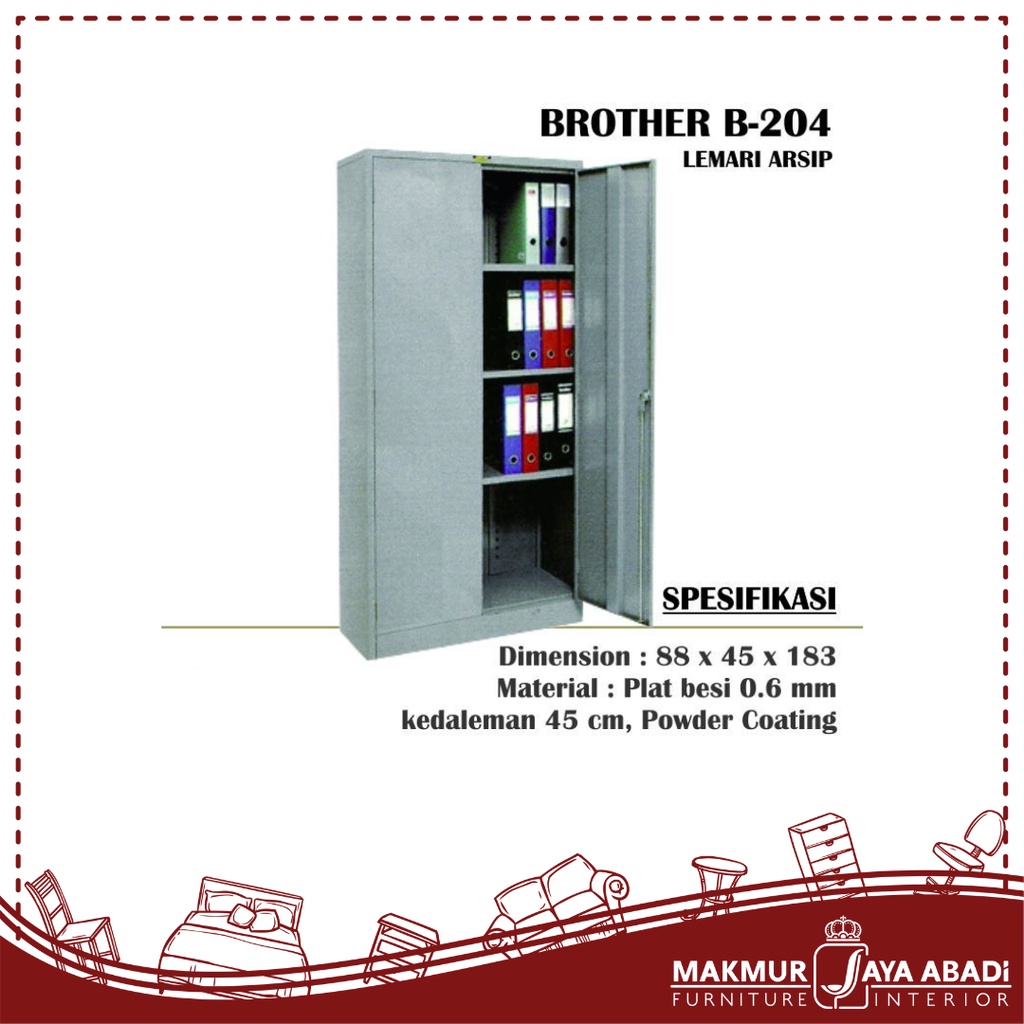 Jual Lemari Arsip / Cupboard 2 Pintu / Lemari Arsip Brother / Lemari ...