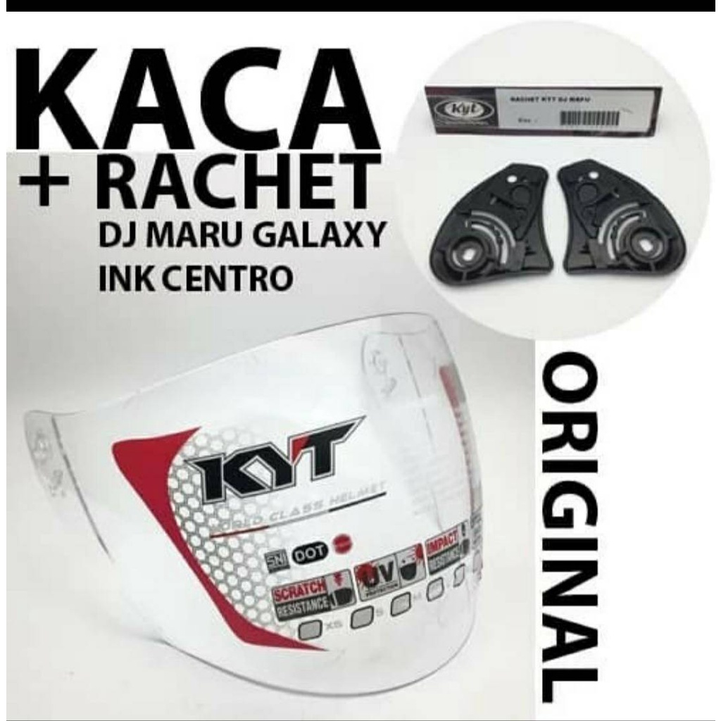 Jual KACA VISOR KYT DJ MARU NEW FLAT GALAXY ORIGINAL/KACA HELM ORI KYT