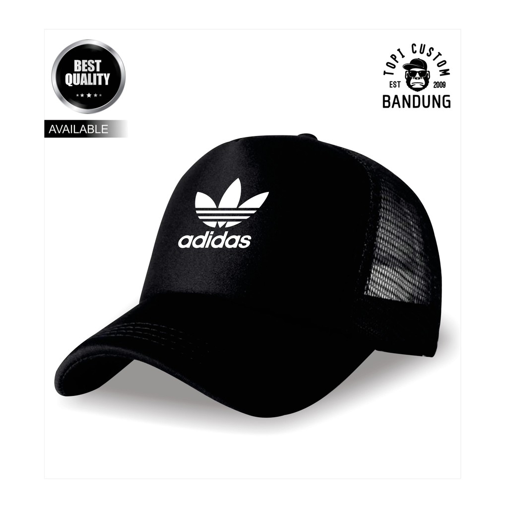 Topi Trucker ADIDAS Pria Wanita Topi Jaring Jala ADIDAS Trucker Cap Bisa Tulis Nama Bisa COD Gratis Masker Original High Premium Quality