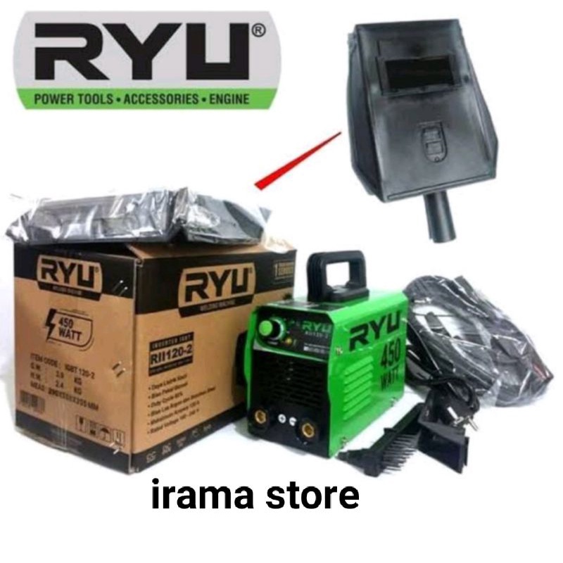 Jual Mesin Las Ryu 450 Wat Inverter Mma 120 Igbt 450 Watt Mesin Las Mesin Trafo Las Shopee 1157