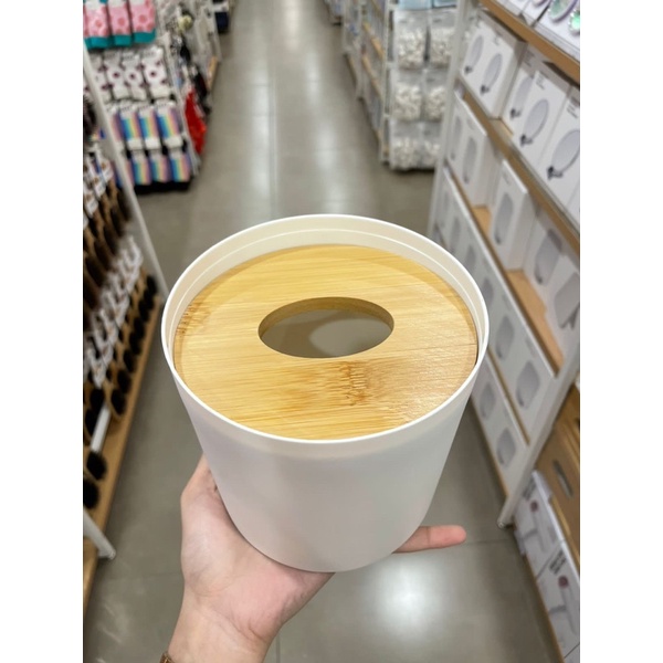 Jual MINISO ROUND TISSUE BOX COVER TEMPAT TISU | Shopee Indonesia