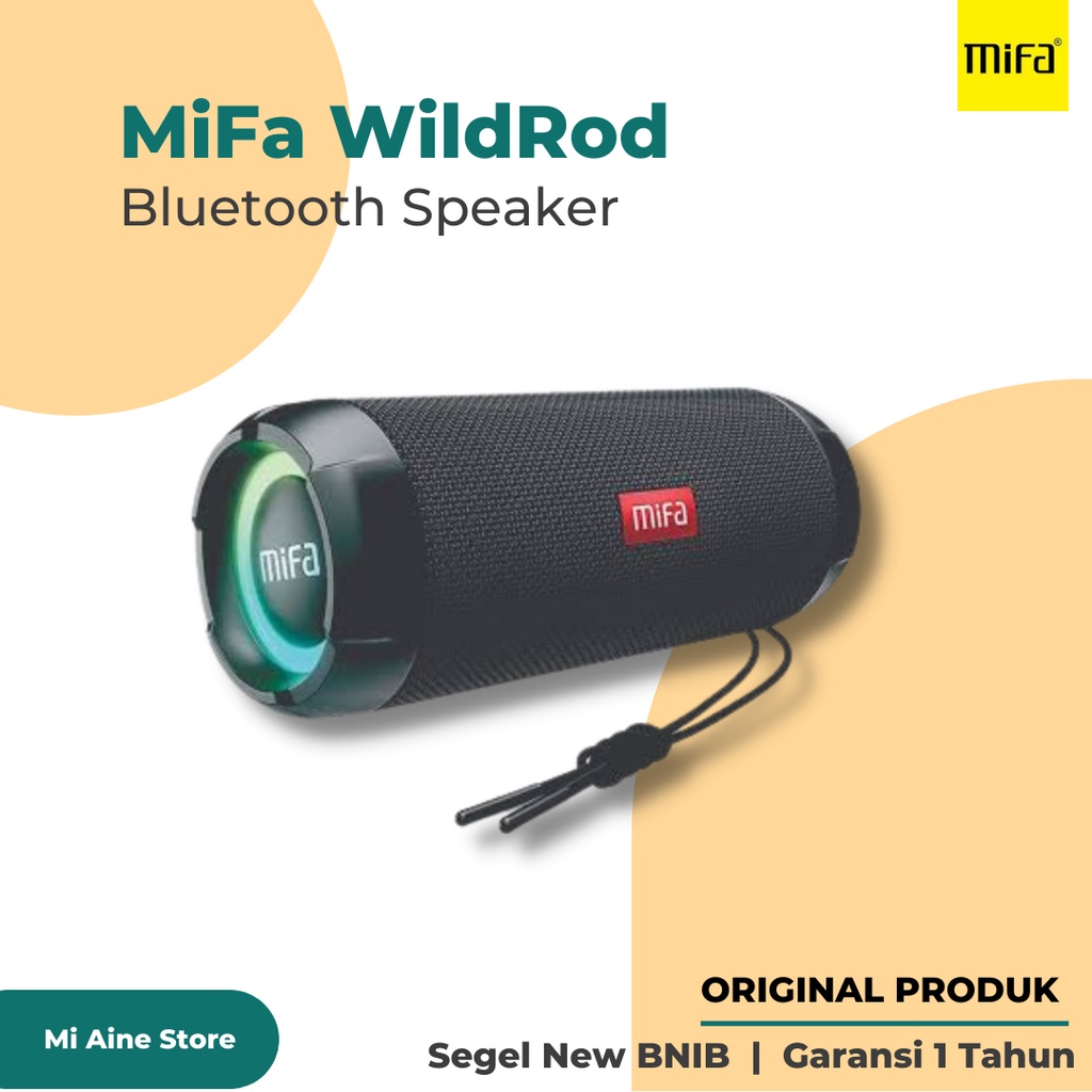 Jual MiFa WildRod Wireless Bluetooth 5.3 Speaker 30W Bass+ IP67 RGB ...