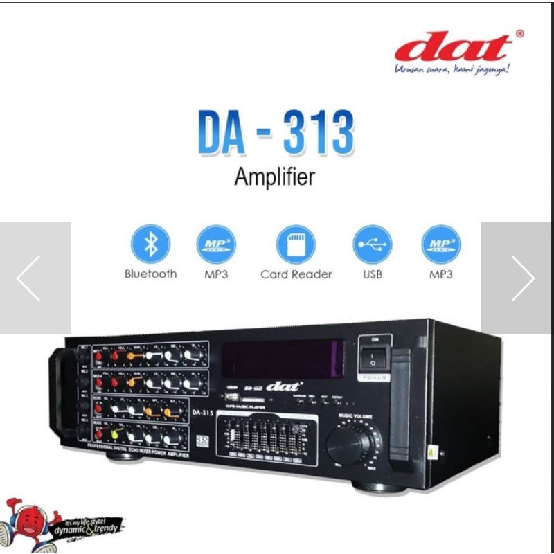 Jual Power Amplifier DAT 313 Display grafik | Shopee Indonesia