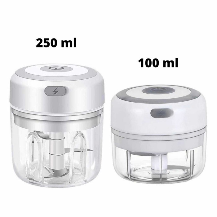 Chopper Bumbu Mini Elektrik 3 Pisau Stainless USB foto 1
